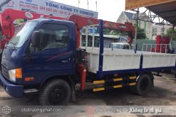 Bán xe tải cẩu 1.8 tấn HD65 Cẩu 4 khúc, xe vào được TP