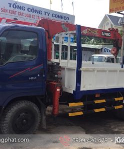 Bán xe tải cẩu 1.8 tấn HD65 Cẩu 4 khúc, xe vào được TP