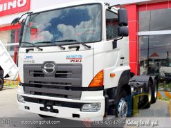 Xe đầu kéo Hino 2 cầu sức kéo 60 tấn