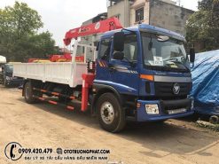 Xe tải cẩu Thaco Auman C160 6,8tấn lắp cẩu Unic 5 tấn
