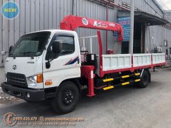 Xe tải cẩu Hyundai HD120SL 6,8 Tấn gắn cẩu Unic URV375 (Mẫu cũ Euro 2)