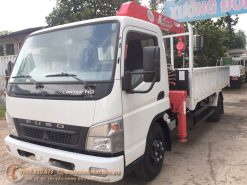 Xe cẩu Fuso Center 8.2 tải trọng 3,5 tấn gắn cẩu Unic 343