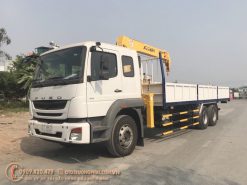 Xe cẩu Fuso FJ tải trọng 12,1 tấn gắn cẩu Soosan 525