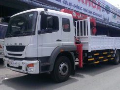 Xe cẩu Fuso FJY1WT2L tải trọng 12,8 tấn gắn cẩu Unic model URV554