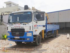 Xe cẩu Hyundai 14 tấn SX năm 2011 gắn cẩu Soosan 8 tấn