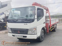Xe cẩu Mitsubishi đăng ký 2015 tổng tải 5 tấn vào Thành Phố giờ cấm