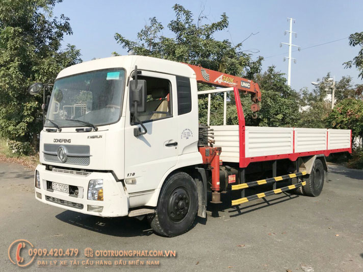 Xe tải Dongfeng Hoàng Gia 10 tấn C230 6X2 thùng dài  mui bạt thùng kín