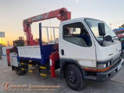 Bán xe cẩu Mitsu đời 2008 - gắn cẩu Unic 3 tấn(giá rẻ)