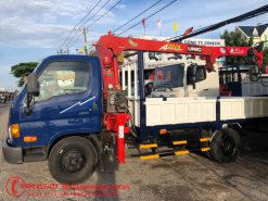 Xe cẩu Huyndai HD65 1.3 tấn gắn cẩu Unic 300K