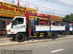 Xe cẩu Huyndai HD72 gắn cẩu Unic 340 - Đời 2011