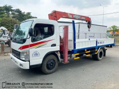 Xe cẩu Fuso Canter 3 Tấn gắn Cẩu Unic A333 - Xe đời 2009 đẹp