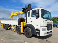 Xe Tải HYUNDAI HD320 4 Chân 11 TẤN Gắn Cẩu SOOSAN SCS1015LS (Mẫu mới Euro 4)