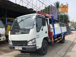 Xe tải ISUZU QKR55H gắn cẩu Unic V230 - Đời 2016 xe đẹp