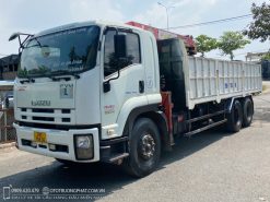 Xe cẩu ISUZU FVM 15 Tấn Gắn cẩu Unic 370 - Xe Đời 2015
