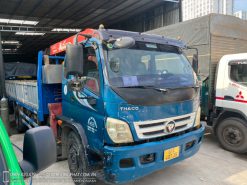 Xe cẩu Thaco Ollin 800A 2014 lắp cẩu Unic 340 - Thùng dài 6.2m