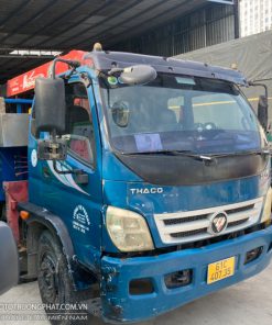Xe cẩu Thaco Ollin 800A 2014 lắp cẩu Unic 340 - Thùng dài 6.2m