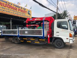 Xe cẩu Hino FC gắn cẩu Unic A340 4 khúc - Xe Đời 2009 đẹp