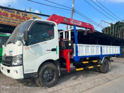 Xe cẩu Hino XZU720 4.05 Tấn gắn cẩu Unic 344 4 khúc - Xe đời 2014