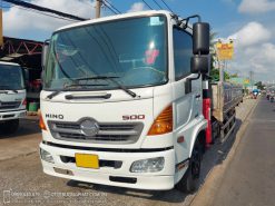 Xe cẩu Hino FC Gắn cẩu Unic V340 4 Khúc thùng dài 6.1m - Xe đời 2019 đẹp
