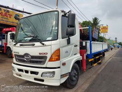 Xe cẩu Hino FC Gắn cẩu Unic V340 5 Khúc thùng dài 6.1m - Xe đời 2020 siêu lướt