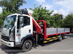 Xe cẩu Isuzu FRR 650 gắn cẩu gập Palfinger PK1000 - Xe đời 2022