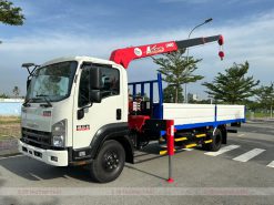 Xe cẩu ISUZU FRR 650 lắp cẩu Unic 340-3 đốt mới 100%