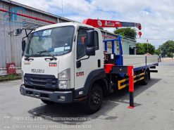 Xe tải cẩu Isuzu FRR650 (FRR90NE5) cẩu Unic URV374 thùng 6.1m đi được đường cấm tổng tải 10 Tấn - MỚI