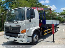 Xe tải cẩu Hino FL8JT8A- Euro5 gắn cẩu Unic URV374K (3 tấn 4 khúc) Mẫu Mới 2025