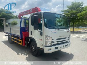 Xe tải cẩu Isuzu NQR550( NQR75LE4A) Euro4 gắn cẩu Unic URV374 - Mẫu Mới