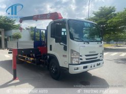 Xe tải cẩu Isuzu NQR550( NQR75LE4A) Euro4 gắn cẩu Unic URV374 - Mẫu Mới