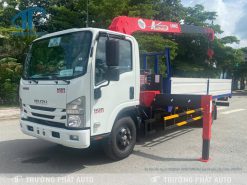Xe tải cẩu Isuzu NQR550 (NQR75ME4A) Euro4 gắn cẩu Unic URV374 - Mới