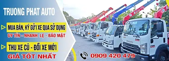 banner thu mua xe cẩu, xe tải cũ