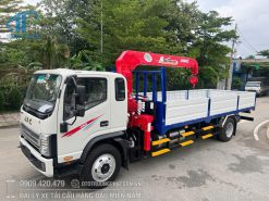 Xe tải cẩu JAC N900 PLUS E5 lắp cẩu UNIC URV375K ( 3 tấn 5 khúc)