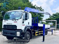 Xe Tải Cẩu ISUZU FVM1500(FVM60WE5A) gắn cẩu DONGYANG SS2037- 8 tấn 7 khúc cần gục sàn