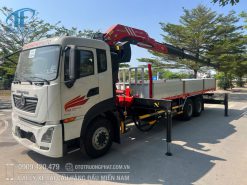 Xe Tải Cẩu DONGFENG 3 Chân Gắn cẩu Gập 12 tấn SPK PALFINGER